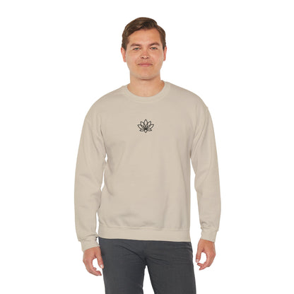Lotus & Sun Graphic Sweatshirt, Relaxed Fit Crewneck, Perfect Gift for Spring, Cozy Fashion, Unisex Apparel, Gift for Him, Gift for Her, Fall Vibes, Autumn Crewneck