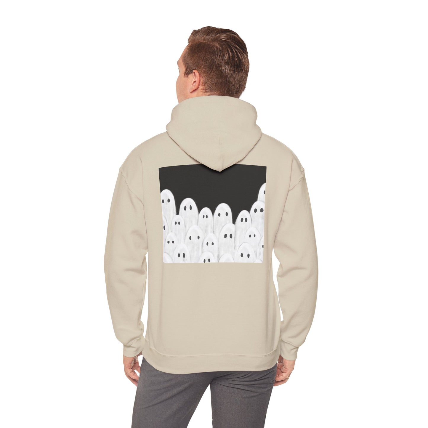 Painted Ghosts Pullover | Halloween Ghost Hoodie, Unisex Boo Sweatshirt, Spooky Gift for Fall, Cozy Halloween Apparel, Ghost Lover Hoodie, Perfect for Spooky Season
