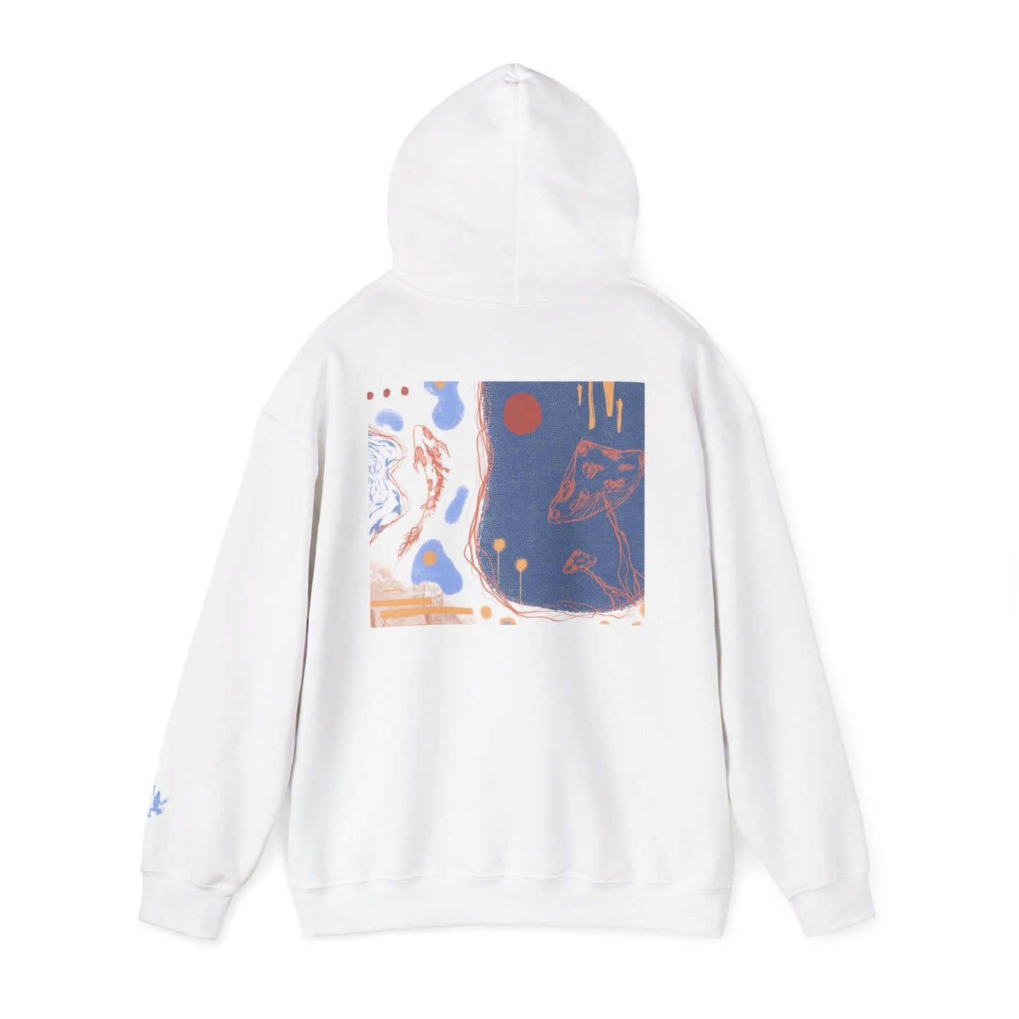 Artistic Unisex Hooded Sweatshirt - Cozy Streetwear for Comfort, Gift for Art Lovers, Perfect for Fall, Casual Style