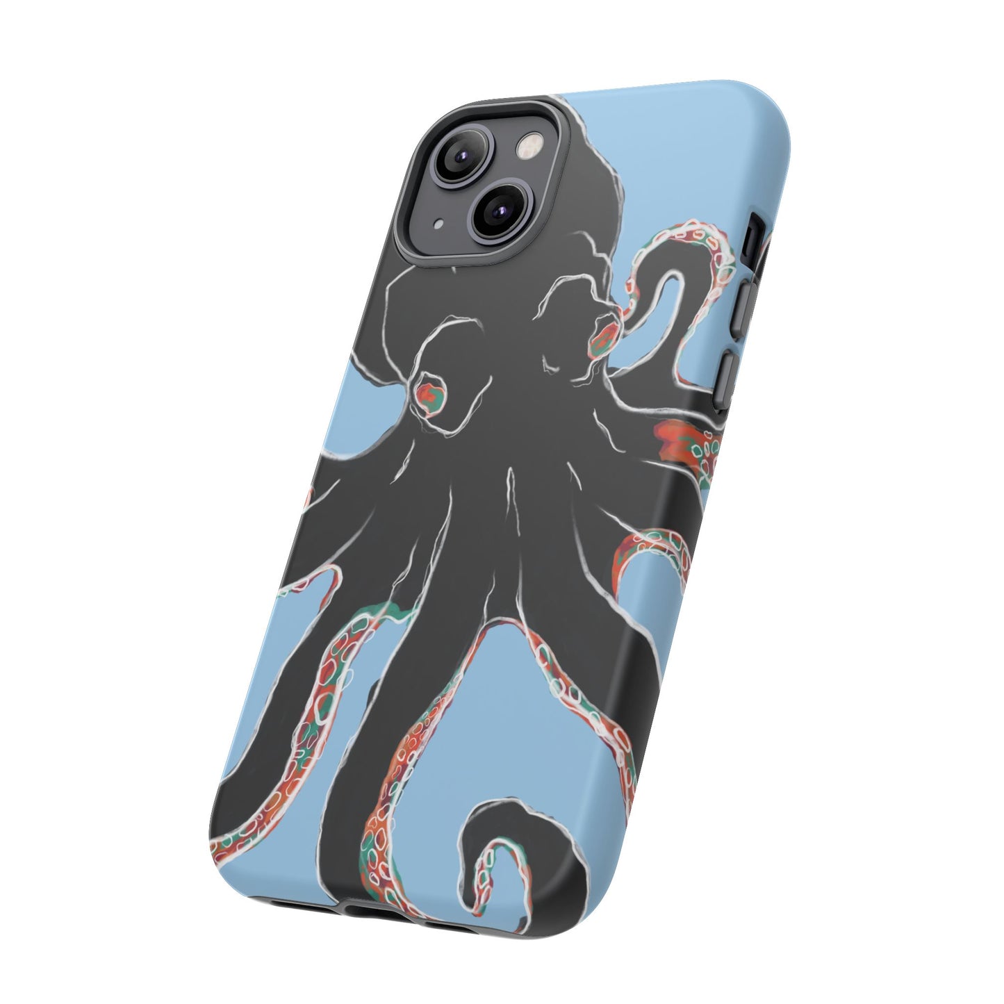Octopus Tough Phone Case, Sea Creature Design, Ocean Lover Gift, Unique Phone Cover, Underwater Artwork