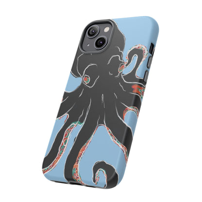 Octopus Tough Phone Case, Sea Creature Design, Ocean Lover Gift, Unique Phone Cover, Underwater Artwork