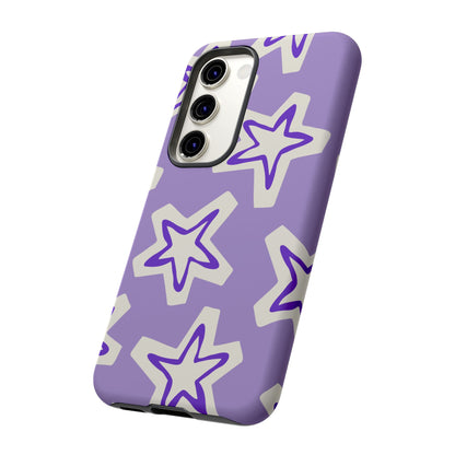 Starry Pattern Phone Case, Cute Star Design, Tough Phone Cover, Gifts for Her, Stylish Phone Accessory