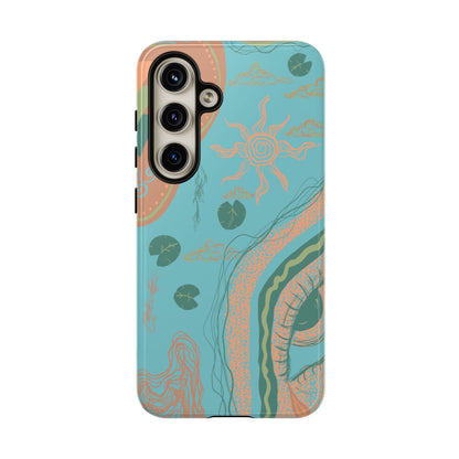 Whimsical Phone Case with Artistic Ocean Design, Floral Phone Cover, Unique Gift for Nature Lovers, Eco-Friendly Cell Accessories, [...]