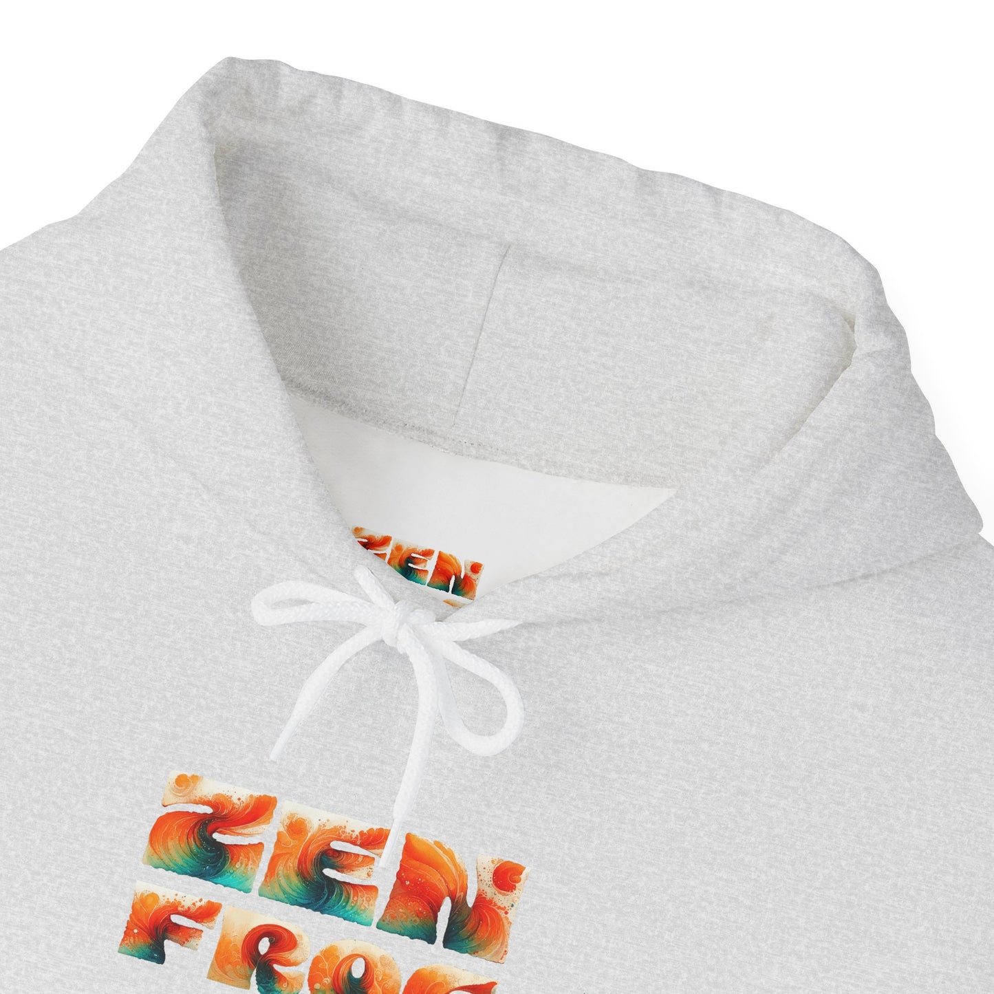 Vibrant Unisex Hoodie with Zen Frog and Snake Design, Cool Gift for Nature Lovers, Casual Wear for All Occasions, Gift for Her, Cool Hoodies