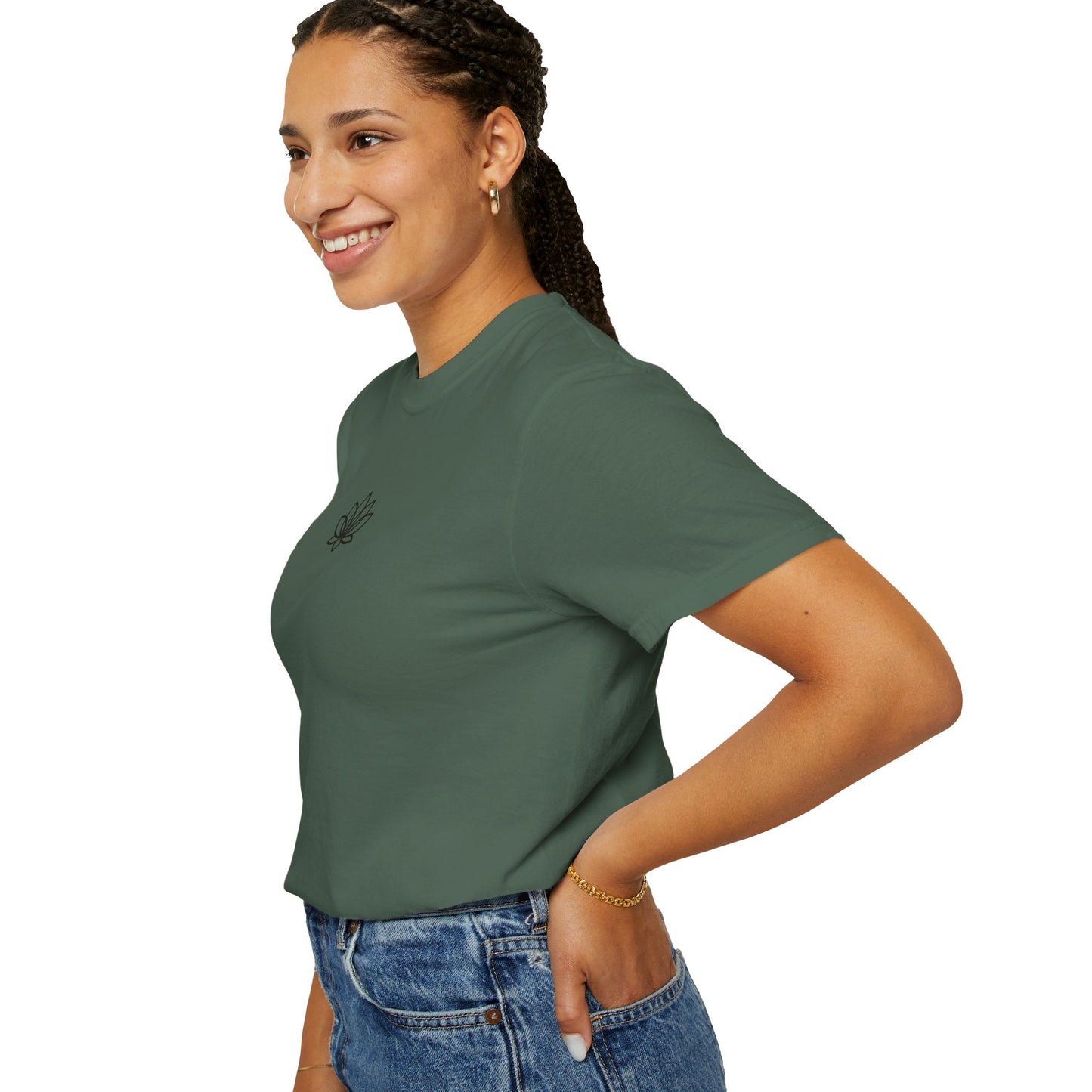Lotus Bloom Unisex T-shirt, Soft Cotton Tee, Spiritual Gift, Meditation Wear, Casual Daily Outfit, Nature Lover Apparel