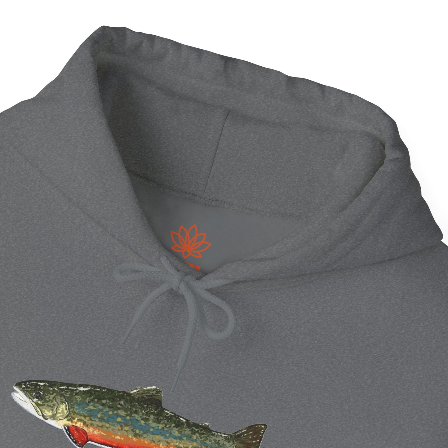 Trout Design Heavy Blend Hoodie, Fishing Gift, Outdoor Apparel, Comfortable Sweatshirt, Unisex Hoodie, Casual Fishing Wear