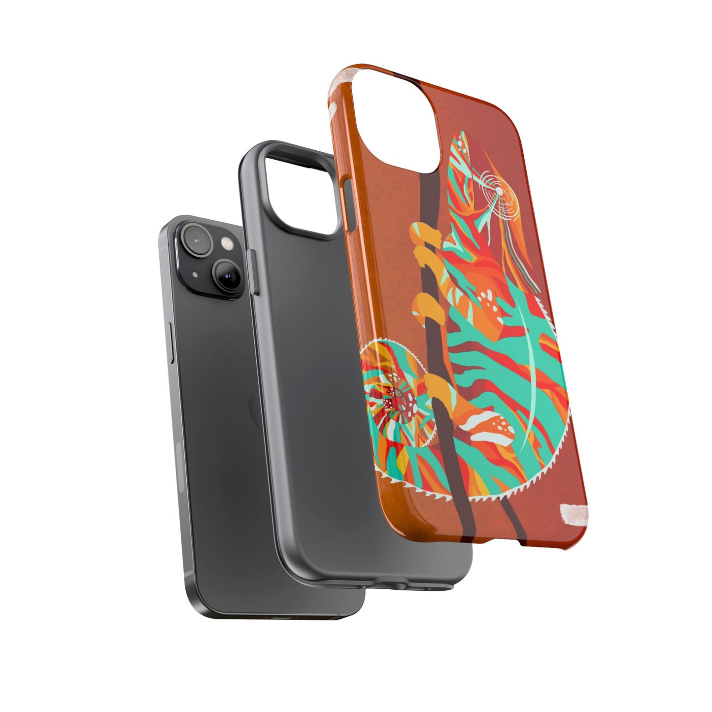 Chameleon Phone Case - Vibrant Artistic Design, Tough Cases for Animal Lovers, Unique Gift, Eco-Friendly Protection