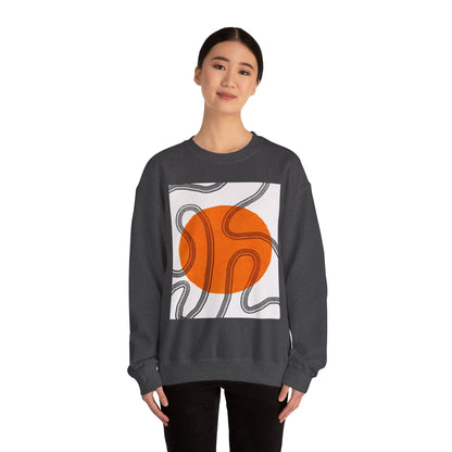 Retro Abstract Art Crewneck Sweatshirt, Cozy Graphic Pullover, Unisex Casualwear, Perfect Gift for Art Lovers, Fall Fashion Essential, Gift for Him, Gift for Her