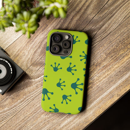 Frog Pattern Phone Case, Fun and Colorful Phone Cover, Durable Phone Protection, Gifts for Nature Lovers, Unique Accessory
