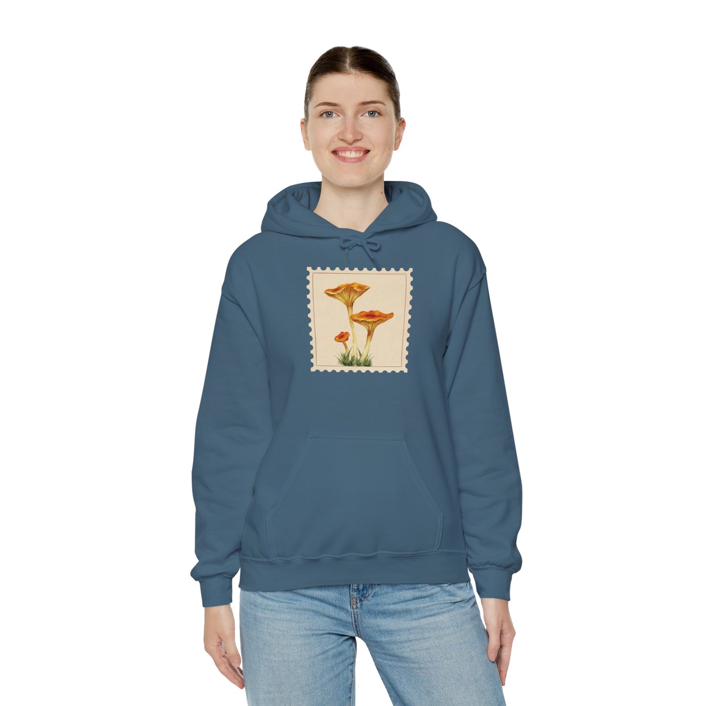 Botanical Print Hoodie, Cozy Sweatshirt, Nature Lover Gift, Comfortable Casual Wear, Fall Fashion, Unisex Hoodie, Comfy Mushroom Hoodie, Nature Vibes, Perfect for Fall