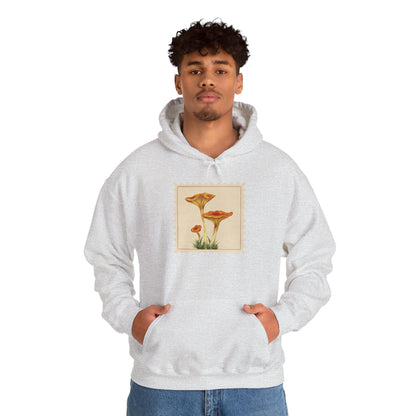 Botanical Print Hoodie, Cozy Sweatshirt, Nature Lover Gift, Comfortable Casual Wear, Fall Fashion, Unisex Hoodie, Comfy Mushroom Hoodie, Nature Vibes, Perfect for Fall