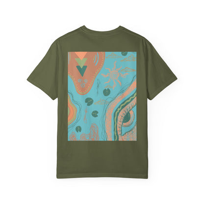 Vibrant Unisex Graphic T-shirt, Bohemian Tee, Casual Wear, Gift for Friends, Festival Apparel, Summer Style, Unique Design