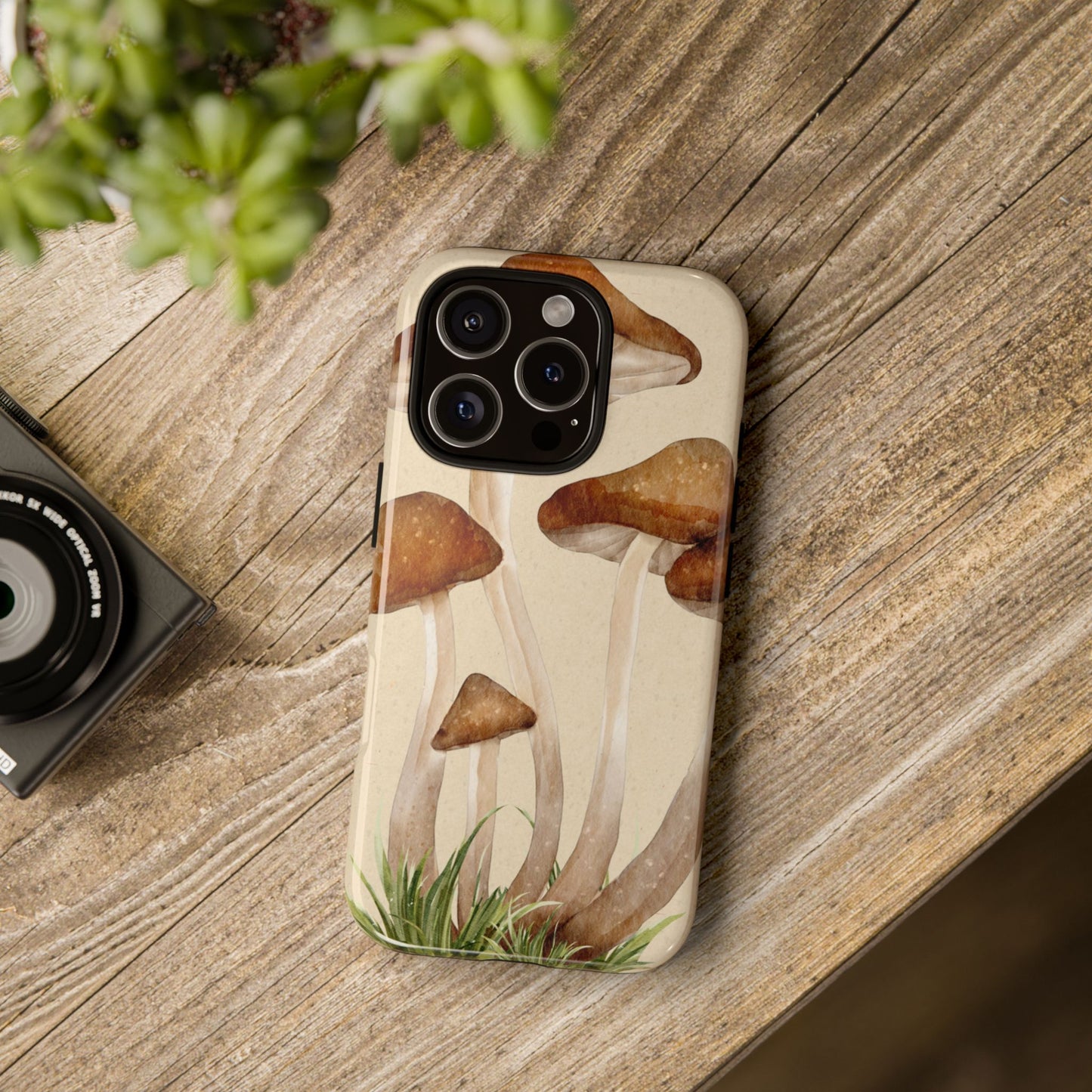 Mushroom Phone Case - Nature Lover, Eco-Friendly Gift, Cute Cell Phone Cover, Aesthetic Tech Accessory, Unique Fall Decor, Artsy Phone Cases, Cute, Gift for Her, Nature-inspired Designs, Durable Cases