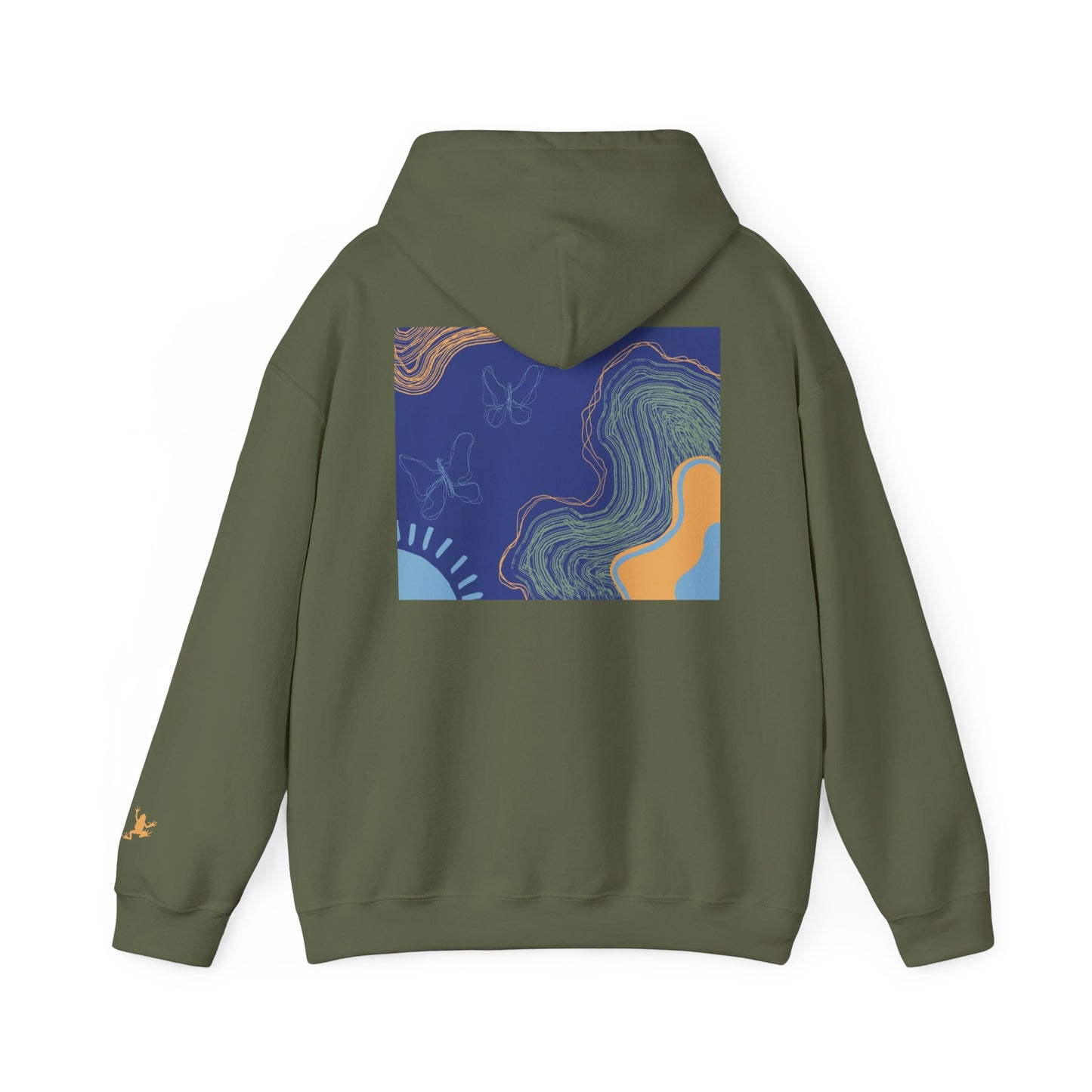 Unisex Heavy Blend™ Hooded Sweatshirt - Cozy Everyday Comfort, Perfect Gift for Nature Lovers and Art Enthusiasts