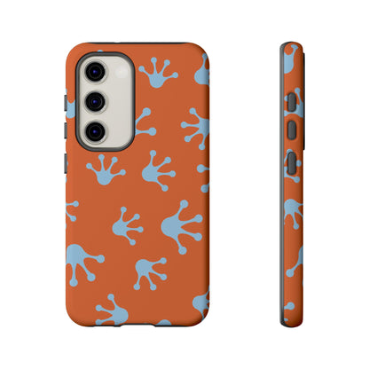 Frog Print Phone Case - Tough Cases, Orange Frog Design, Unique Gift, Fun Accessories, Vibrant Phone Cases, Cool Cases