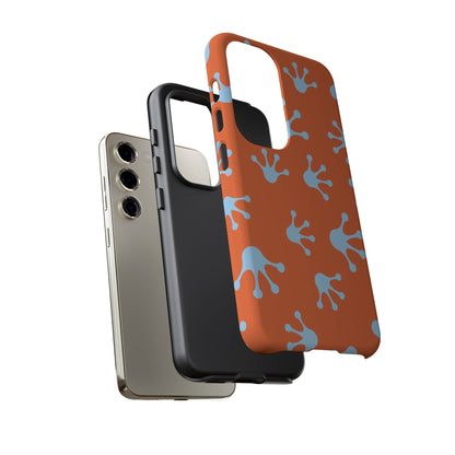Frog Print Phone Case - Tough Cases, Orange Frog Design, Unique Gift, Fun Accessories, Vibrant Phone Cases, Cool Cases