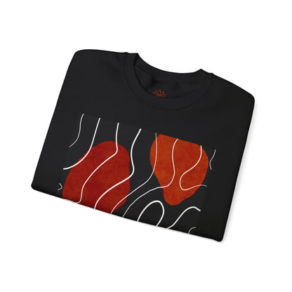 Abstract Modern Crewneck Sweatshirt, Cozy Casual Wear, Gift for Art Lovers, Stylish Layering, Perfect for Fall/Winter, Unique Graphic [...]
