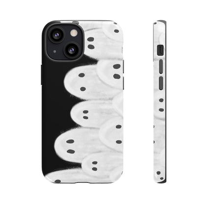 Painted Ghosts Phone Case | Ghostly Tough Phone Case for Spooky Style, Halloween Gift, Phone Cover, Ghost Theme, Unique Accessory, Spooky Season, Viral Painted Ghosts Inspired Design