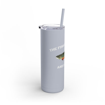 Fishing Lover's 20oz Tumbler - Perfect for Outdoors, Travel, Gifts, Father's Day, Camping, and More!