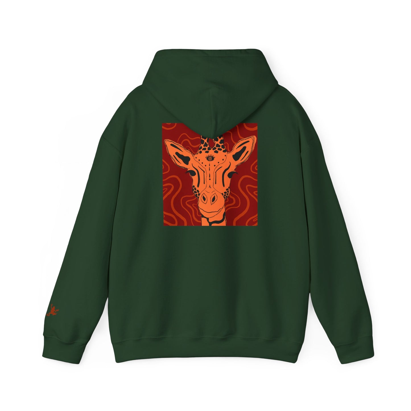 Artistic Giraffe Hoodie - Cozy Unisex Sweatshirt for Animal Lovers, Unique Gift for Birthdays, Holidays, & Casual Wear