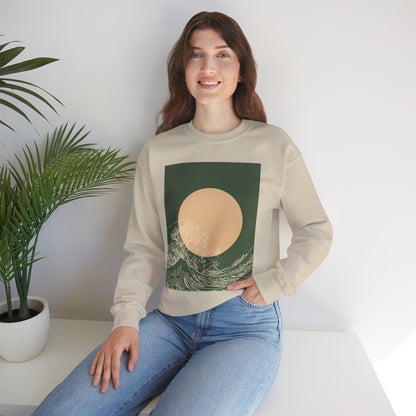 Nature-Inspired Unisex Crewneck Sweatshirt, Cozy Casual Wear, Gift for Outdoor Lovers, Perfect for Fall and Winter