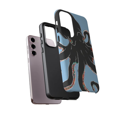 Octopus Tough Phone Case, Sea Creature Design, Ocean Lover Gift, Unique Phone Cover, Underwater Artwork