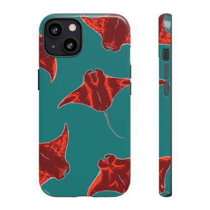Manta Ray Phone Case, Tropical Phone Cover, Ocean Vibe Accessories, Summer Gift Idea, Marine Animal Merchandise