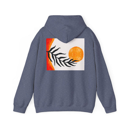 Lotus and Sunset Unisex Hoodie - Cozy Gift for Mindfulness, Meditation, or Nature Lovers, Perfect for Fall and Winter
