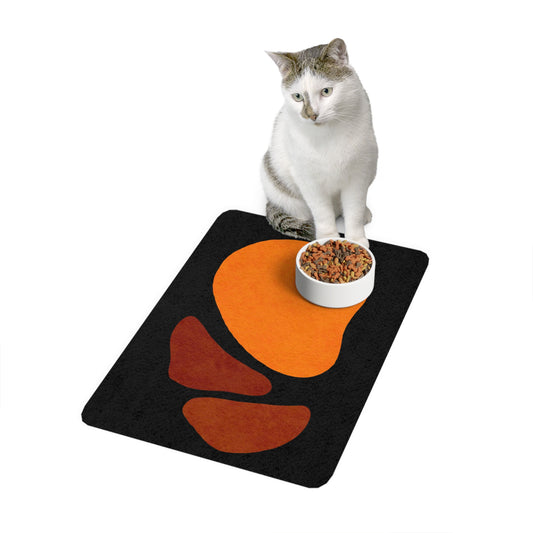 Stylish Pet Food Mat for Dogs & Cats, Modern Pet Feeding Station, Fun Home Decor, Rubber Non-Slip Mat, Perfect Gift for Pet Lovers