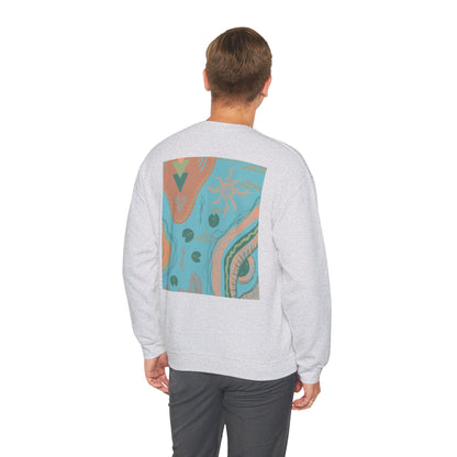 Bohemian Crewneck Sweatshirt, Cozy Sweatshirt for Art Lovers, Unique Graphic Apparel, Perfect Gift for Everyday Wear, Trendy Fashion Hoodie