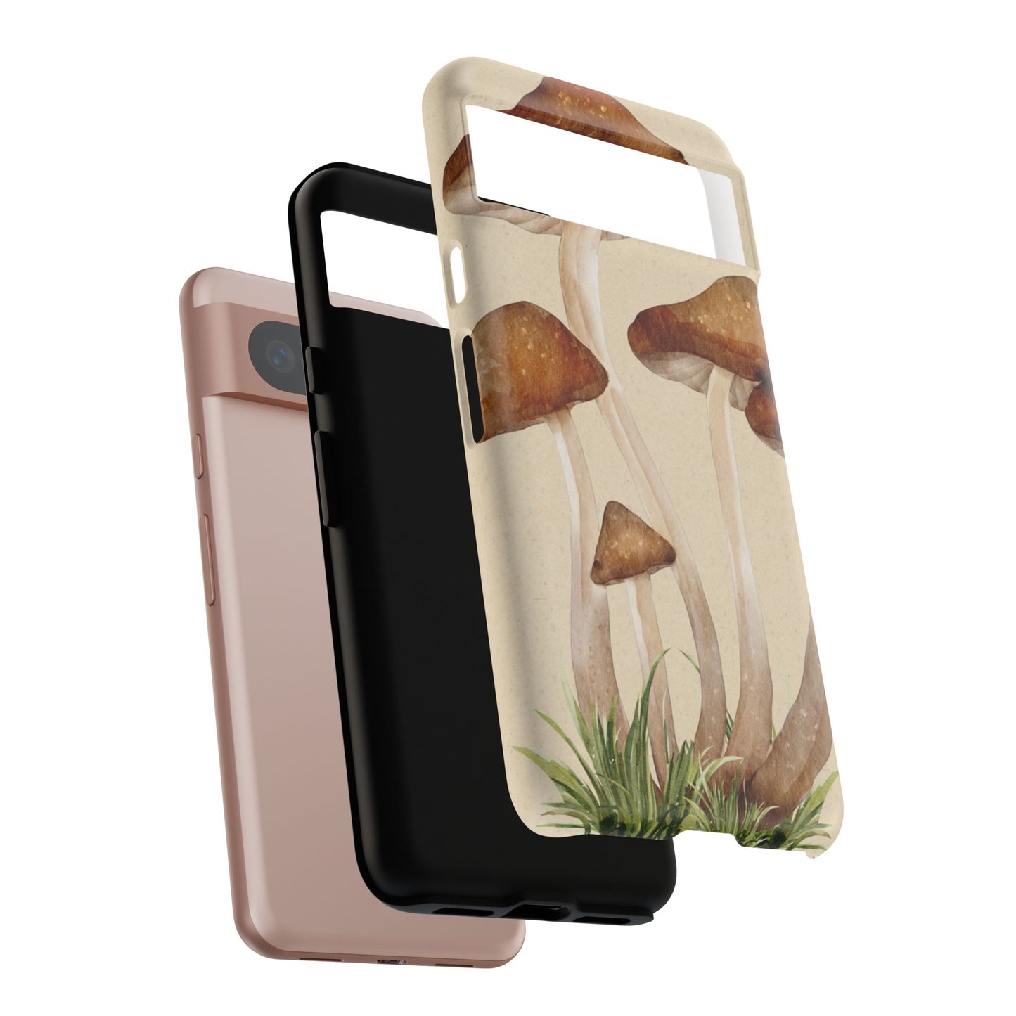 Mushroom Phone Case - Nature Lover, Eco-Friendly Gift, Cute Cell Phone Cover, Aesthetic Tech Accessory, Unique Fall Decor, Artsy Phone Cases, Cute, Gift for Her, Nature-inspired Designs, Durable Cases