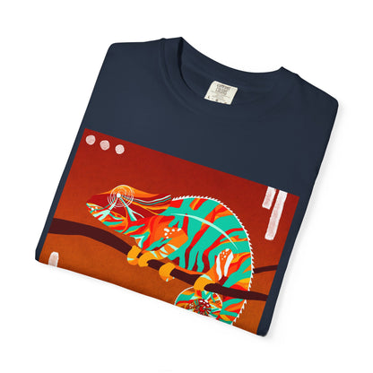 Vibrant Chameleon T-Shirt | Eco-friendly Fashion Tee, Unisex Graphic Tee, Animal Lover Shirt, Gift for Nature Enthusiasts