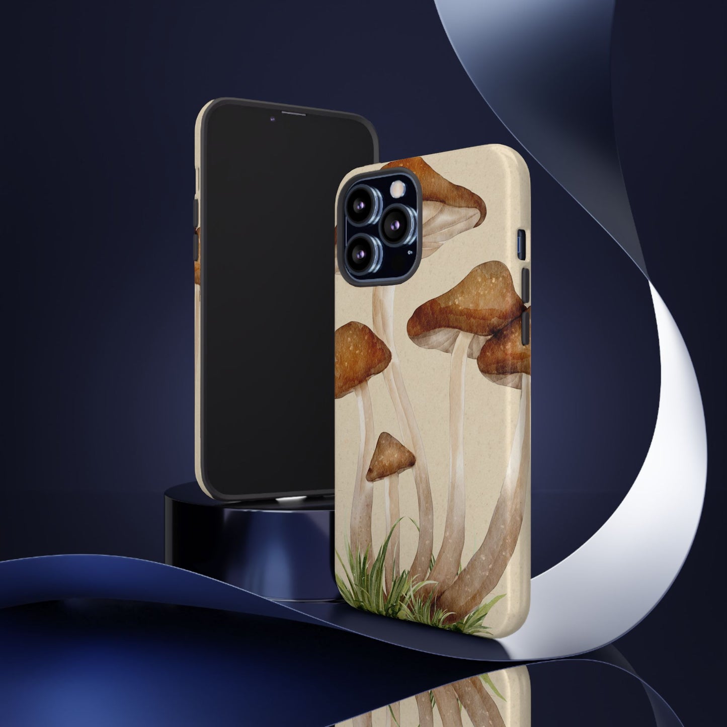 Mushroom Phone Case - Nature Lover, Eco-Friendly Gift, Cute Cell Phone Cover, Aesthetic Tech Accessory, Unique Fall Decor, Artsy Phone Cases, Cute, Gift for Her, Nature-inspired Designs, Durable Cases