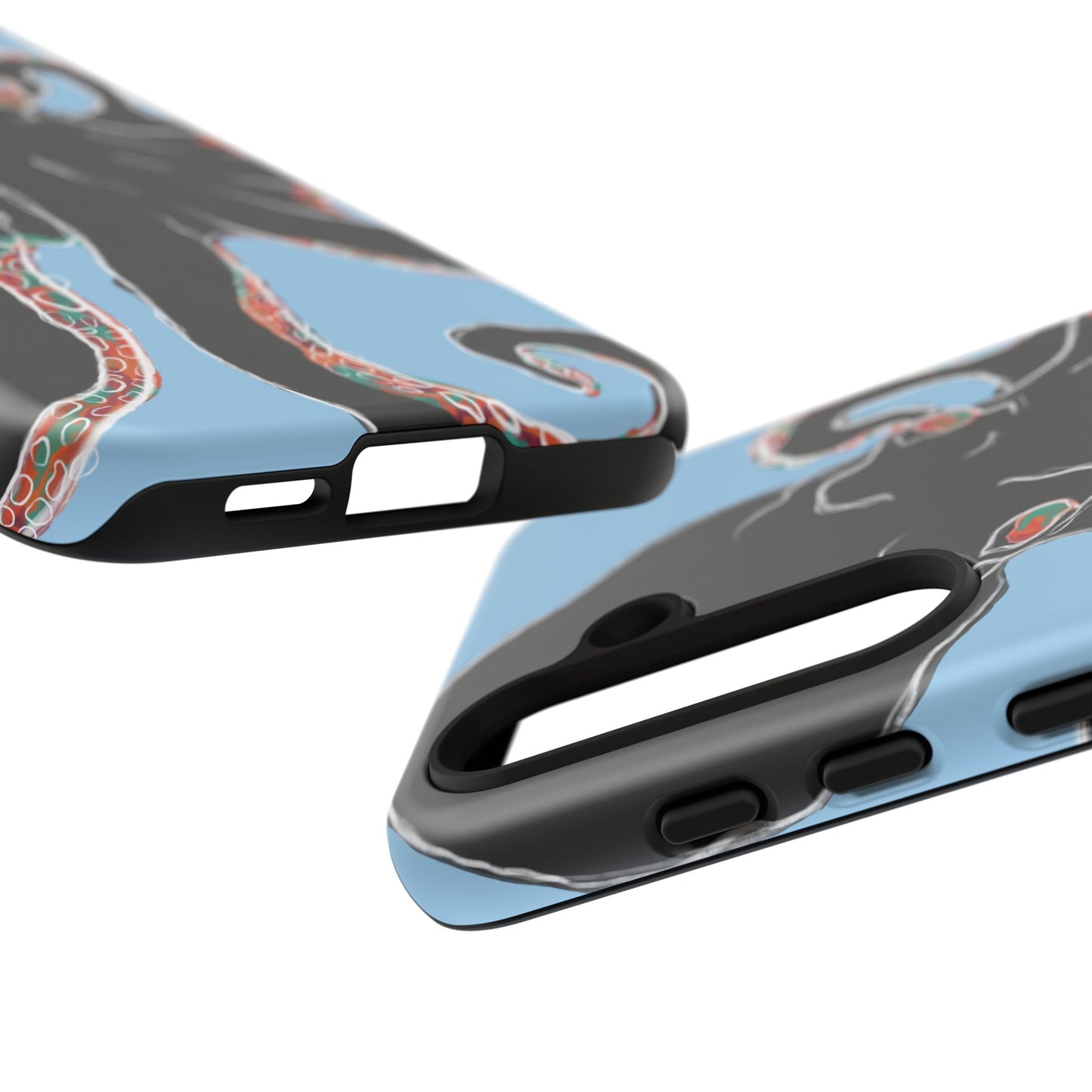 Octopus Tough Phone Case, Sea Creature Design, Ocean Lover Gift, Unique Phone Cover, Underwater Artwork