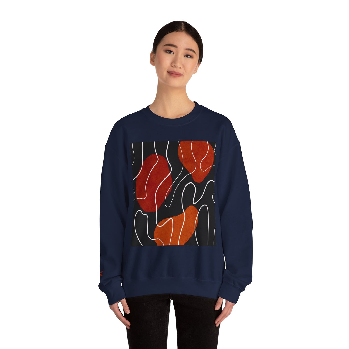 Abstract Modern Crewneck Sweatshirt, Cozy Casual Wear, Gift for Art Lovers, Stylish Layering, Perfect for Fall/Winter, Unique Graphic [...]
