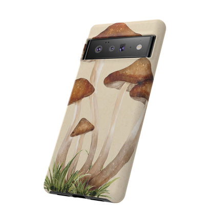 Mushroom Phone Case - Nature Lover, Eco-Friendly Gift, Cute Cell Phone Cover, Aesthetic Tech Accessory, Unique Fall Decor, Artsy Phone Cases, Cute, Gift for Her, Nature-inspired Designs, Durable Cases