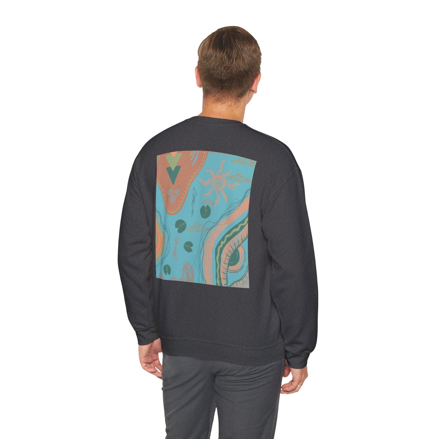 Bohemian Crewneck Sweatshirt, Cozy Sweatshirt for Art Lovers, Unique Graphic Apparel, Perfect Gift for Everyday Wear, Trendy Fashion Hoodie