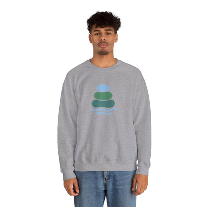 Serene Balance Crewneck Sweatshirt, Cozy Layering Piece, Casual Everyday Wear, Ideal for Relaxation, Gift for Mindfulness Enthusiasts