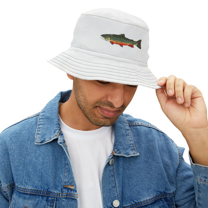 Fishing Bucket Hat, Outdoor Sun Hat, Fish Lover Gift, Summer Fashion Accessory, Water Sports Headwear