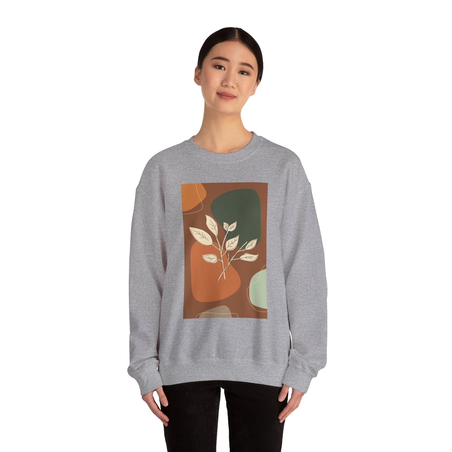 Botanical Print Crewneck Sweatshirt | Cozy Unisex Sweatshirt, Fall Fashion, Casual Wear, Gift for Her, Botanical Art
