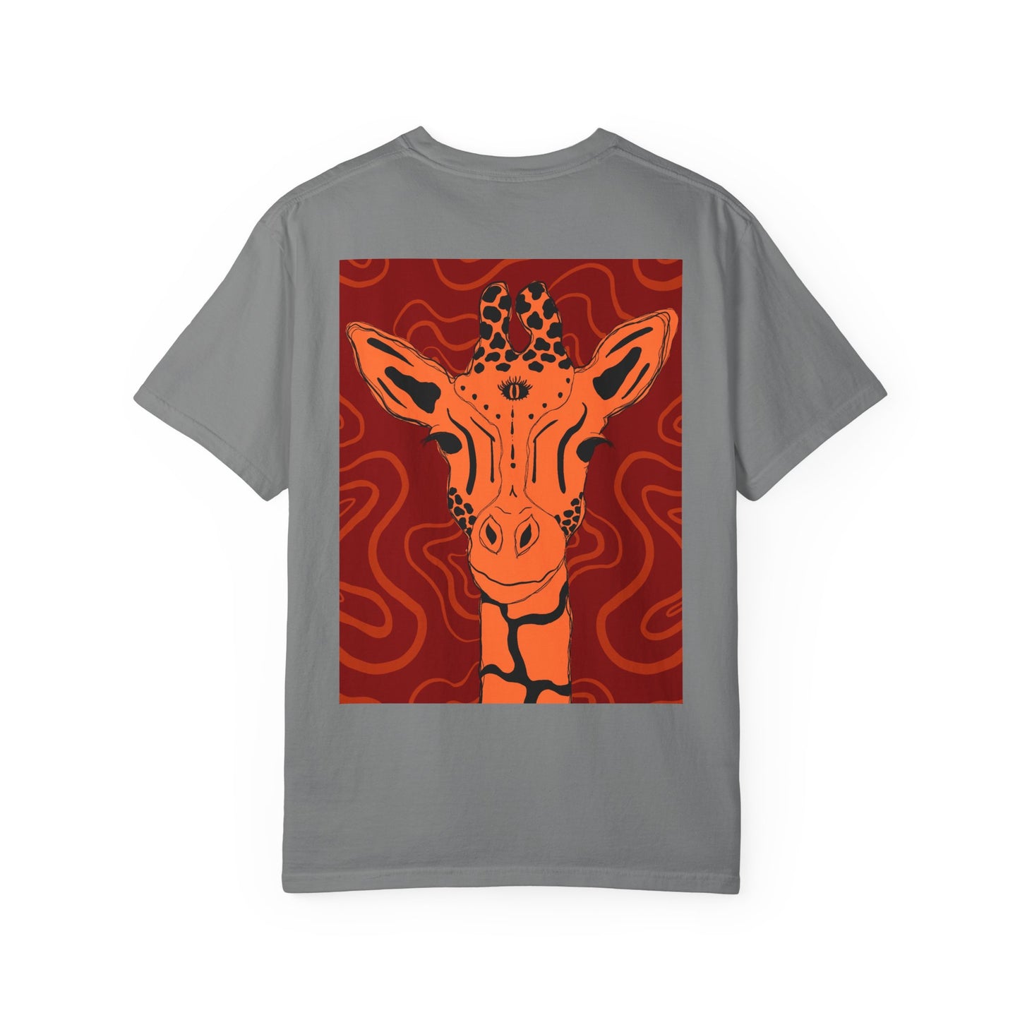 Vibrant Giraffe Graphic Tee, Unisex T-shirt, Gift for Animal Lovers, Casual Wear, Nature-Themed Apparel, Unique Graphic Shirt