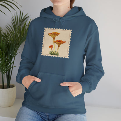 Botanical Print Hoodie, Cozy Sweatshirt, Nature Lover Gift, Comfortable Casual Wear, Fall Fashion, Unisex Hoodie, Comfy Mushroom Hoodie, Nature Vibes, Perfect for Fall