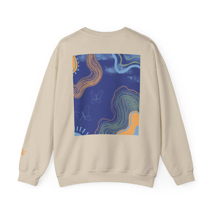 Vibrant Unisex Crewneck Sweatshirt, Cozy Sweatshirt for All Seasons, Casual Wear, Art-Inspired Gift, Spring Fashion, Unisex Apparel