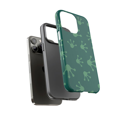 Frog Print Phone Case, Nature Lover Gift, Eco-Friendly Cover, Fun Green Design, Unique Frog Accessories