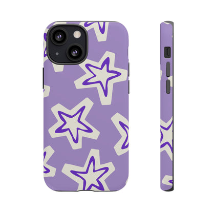 Starry Pattern Phone Case, Cute Star Design, Tough Phone Cover, Gifts for Her, Stylish Phone Accessory