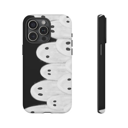Painted Ghosts Phone Case | Ghostly Tough Phone Case for Spooky Style, Halloween Gift, Phone Cover, Ghost Theme, Unique Accessory, Spooky Season, Viral Painted Ghosts Inspired Design