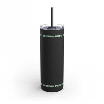 Zen Frog Skinny Tumbler, 20oz - Unique Drinkware for Nature Lovers, Eco-friendly Gift, Travel Cup, Summer Hydration, Stylish Reusable Cup