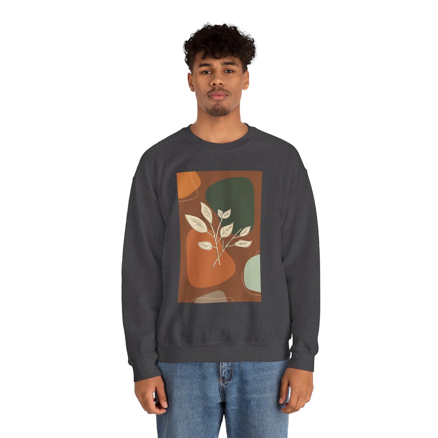 Botanical Print Crewneck Sweatshirt | Cozy Unisex Sweatshirt, Fall Fashion, Casual Wear, Gift for Her, Botanical Art