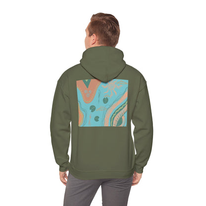 Chic Abstract Art Hoodie for Comfort & Style, Unisex Pullover, Cozy Sweatshirt, Trendy Gift for Art Lovers, Casual Outfit Must-Have