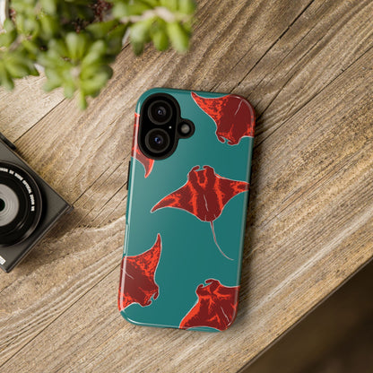 Manta Ray Phone Case, Tropical Phone Cover, Ocean Vibe Accessories, Summer Gift Idea, Marine Animal Merchandise